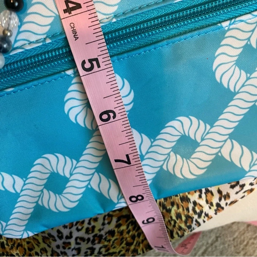 NEW For Color Crossbody Bag Purse Blue White - Picture 5 of 8